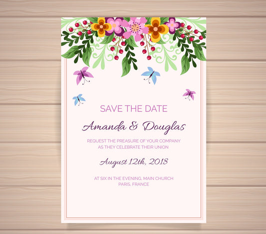 Green Glamour: Stylish Eco-Friendly Wedding Invitations Perfect For A Summer Wedding