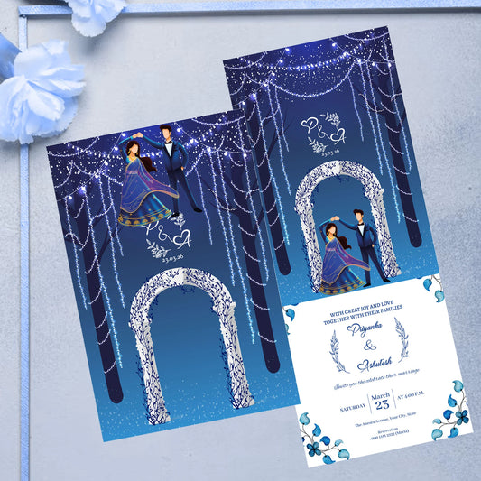 Slide Into Forever: The Charm of Sliding Wedding Card