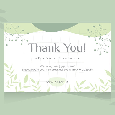 Plantable Abstract Leaf Shaped Thank You Cards Plantable Abstract Leaf Shaped Thank You Cards