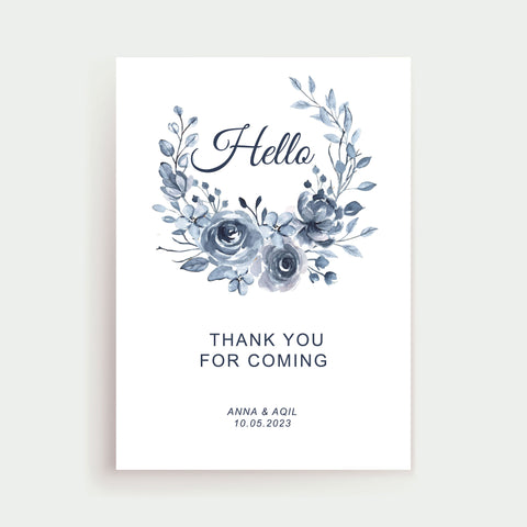 Plantable Indigo Flowers Thank You Card Plantable Indigo Flowers Thank You Card