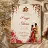 Luxury Plantable Hindu Wedding Invitation Card with Ganesha & Floral Design