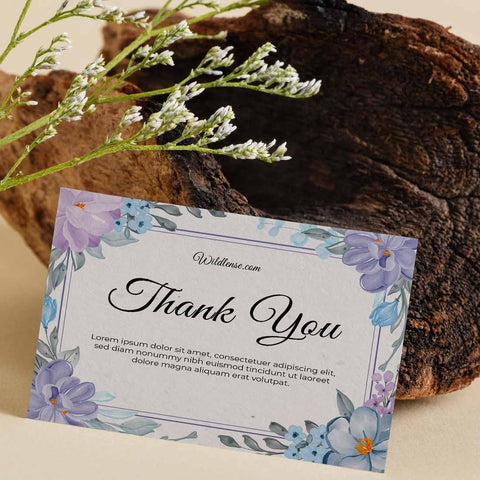 Plantable 'Blossom Thank You Card' - Set of 100 cards Wildlense Plantable 'Blossom Thank You Card' - Set of 100 cards Wildlense