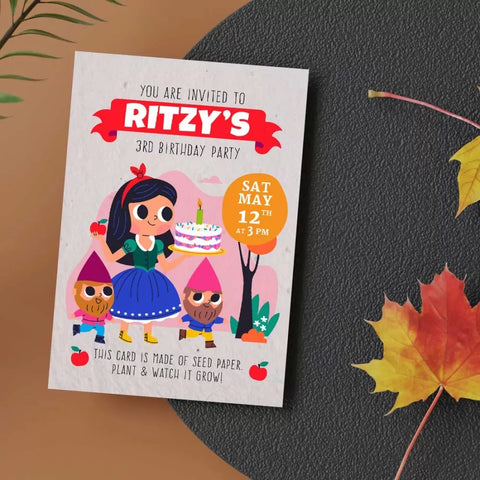 Plantable 'Fun Fiesta' Birthday Party Invitation Card Wildlense Plantable 'Fun Fiesta' Birthday Party Invitation Card Wildlense
