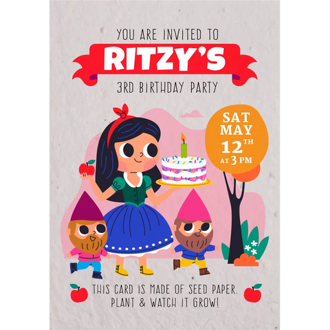 Plantable 'Fun Fiesta' Birthday Party Invitation Card Wildlense Plantable 'Fun Fiesta' Birthday Party Invitation Card Wildlense