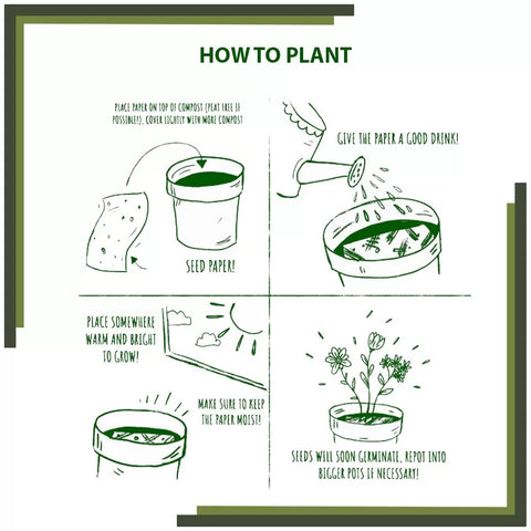 Plantable Seed Paper Envelopes - Tree Print (Pack of 5) Wildlense Plantable Seed Paper Envelopes - Tree Print (Pack of 5) Wildlense