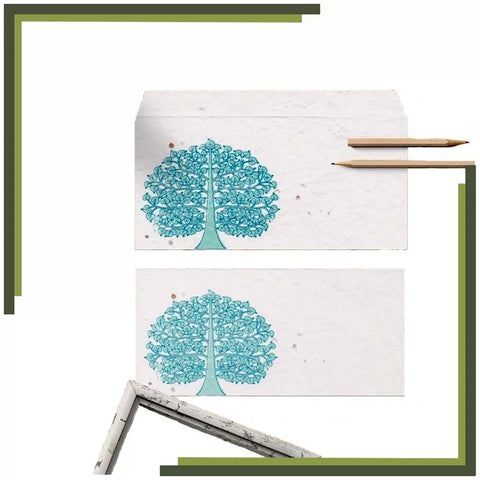 Plantable Seed Paper Envelopes - Tree Print (Pack of 5) Wildlense