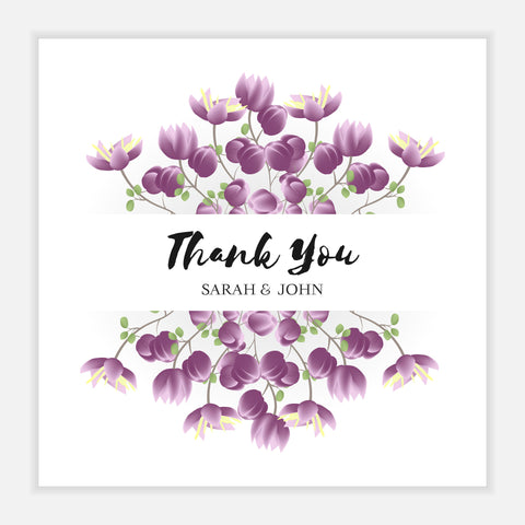 Plantable Purple Frame Thank You Cards Plantable Purple Frame Thank You Cards