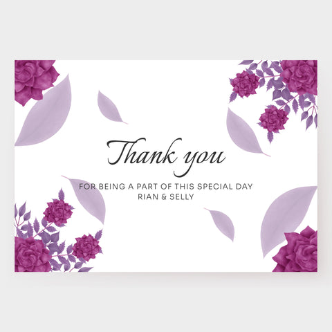 Plantable Purple Plum Thank You Cards Plantable Purple Plum Thank You Cards