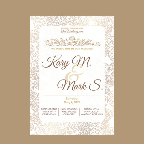 Plantable Suave Wedding Invitation Card Plantable Suave Wedding Invitation Card
