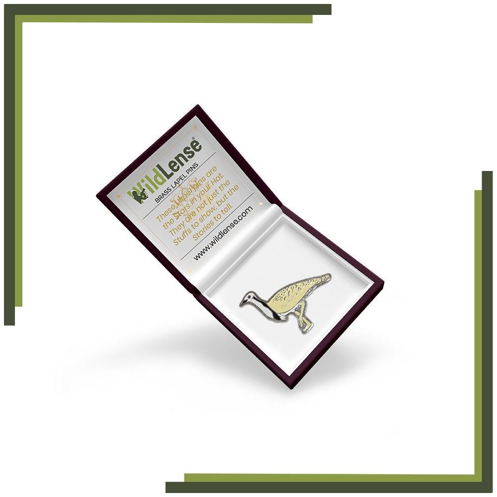 WildLense Great Indian Bustard Lapel Pin Wildlense WildLense Great Indian Bustard Lapel Pin Wildlense