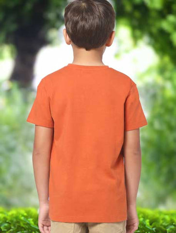 Wildlense Boys Rust Casual T-shirt Wildlense Wildlense Boys Rust Casual T-shirt Wildlense
