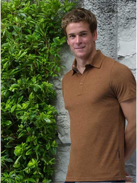 Wildlense Men Brown Henley Neck Pure Cotton T-shirt Wildlense Wildlense Men Brown Henley Neck Pure Cotton T-shirt Wildlense