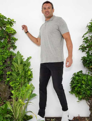 Wildlense Men Grey Henley Neck Pure Cotton T-shirt Wildlense Wildlense Men Grey Henley Neck Pure Cotton T-shirt Wildlense