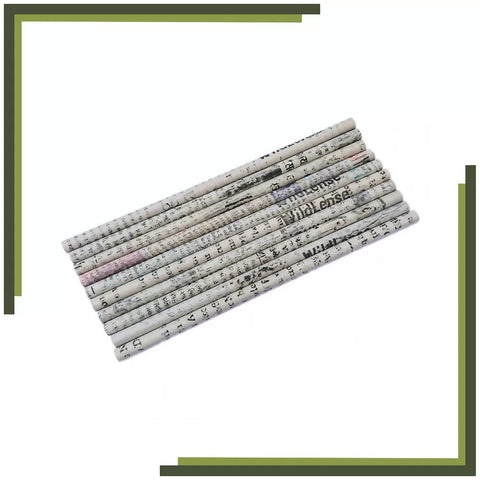 Wildlense Recycled Newspaper Pencils (Pack Of 10) Wildlense Wildlense Recycled Newspaper Pencils (Pack Of 10) Wildlense