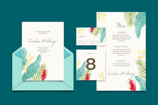 Choosing The Right Colors And Designs For Summer Plantable Wedding Invitations