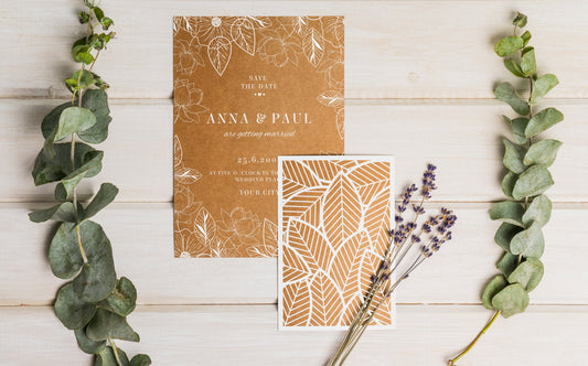 Cool And Eco-Chic: Modern Wedding Invitations For Your Sustainable Summer Wedding