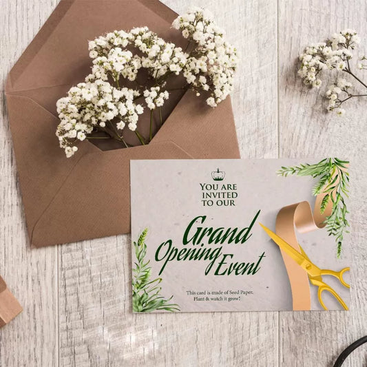 Green Inaugurations: Embracing Eco-Friendly Seed Paper for Event Invitations