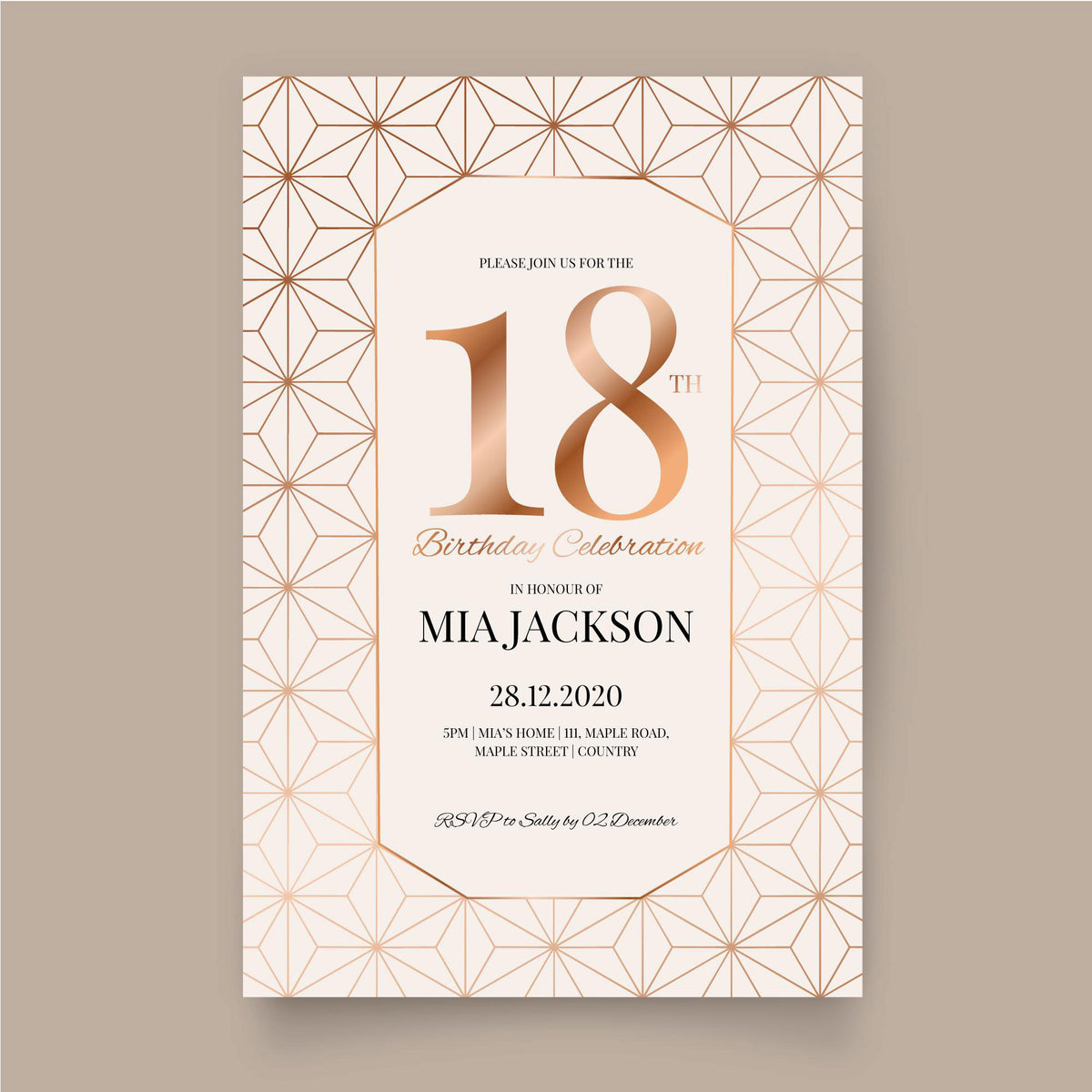 Plantable 18th Birthday Party Invitation Card