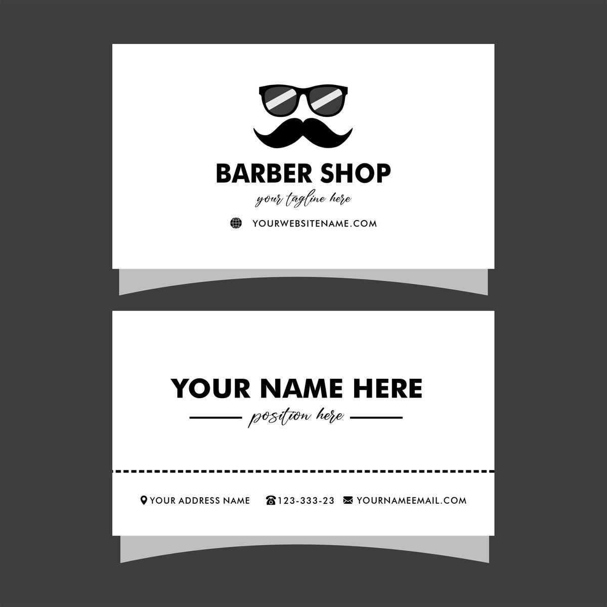 Plantable Barber Shop / Hair Salon Business Cards - 250 Cards