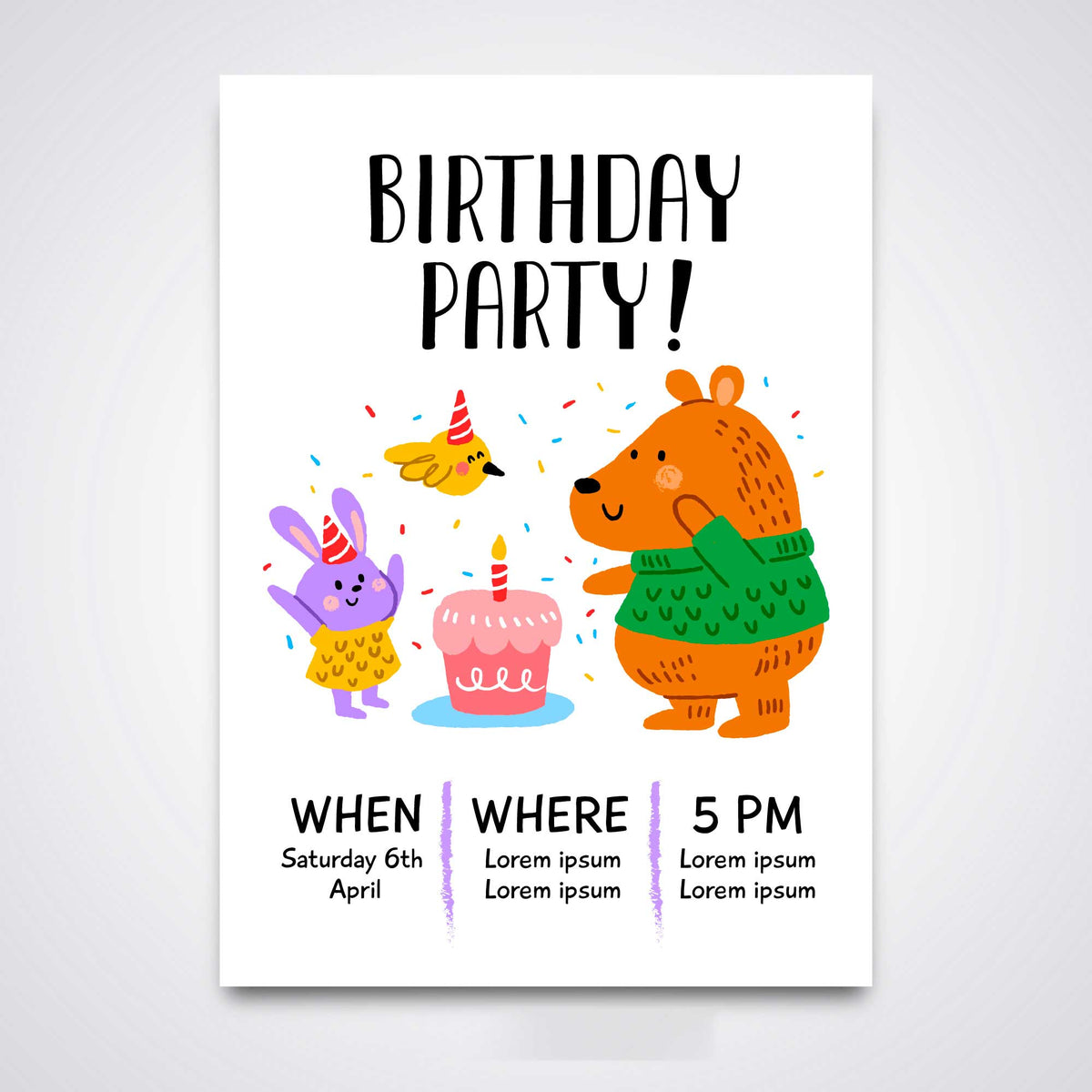 Plantable Birthday Bonanza Party Invitation