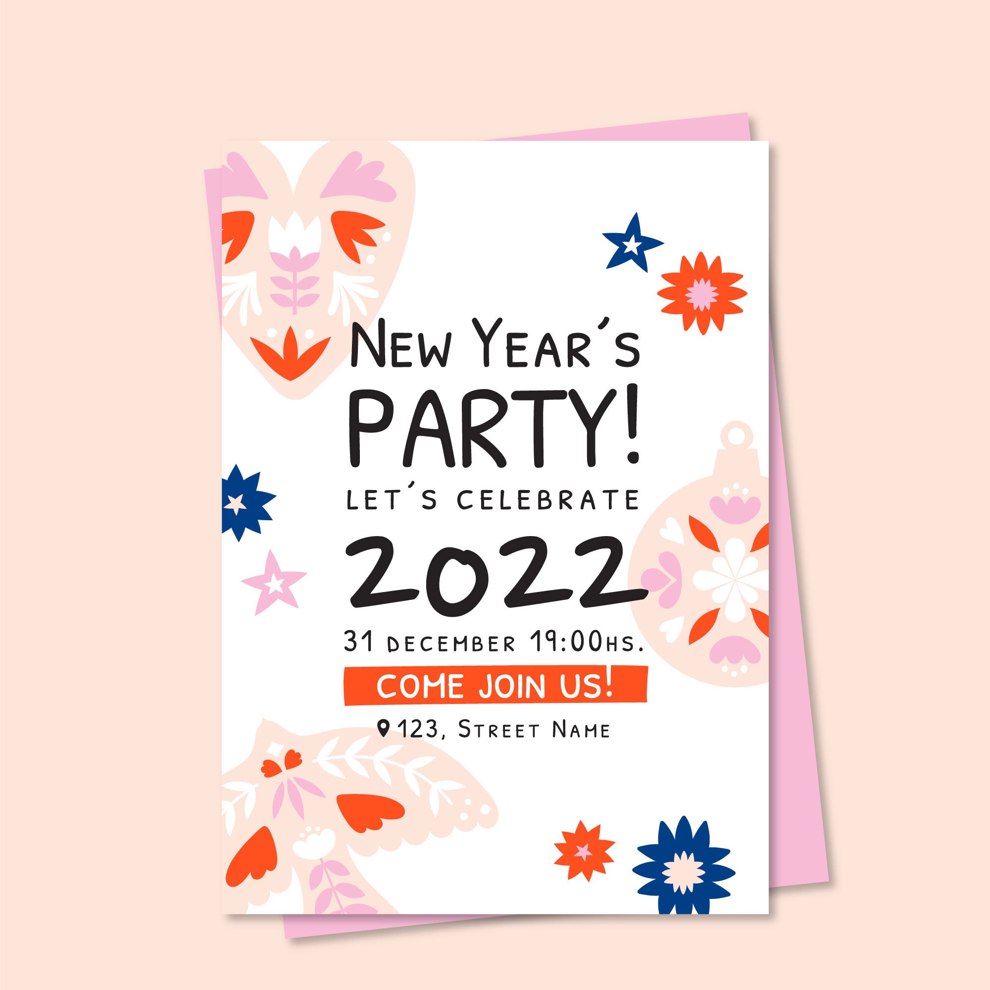 Plantable Blooming New Year Eco Greetings & Party Invitations