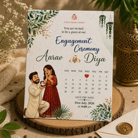 Blooming Promise Plantable Engagement Card on Seed Paper