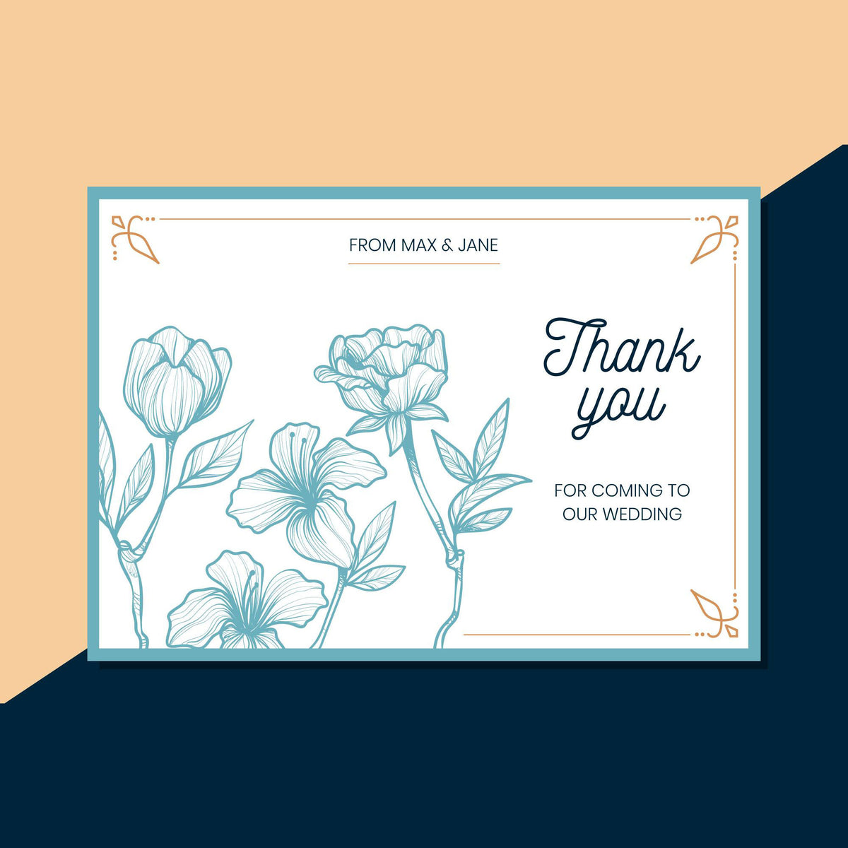 Plantable Blue Bells Thank You Card - Set of 100 cards
