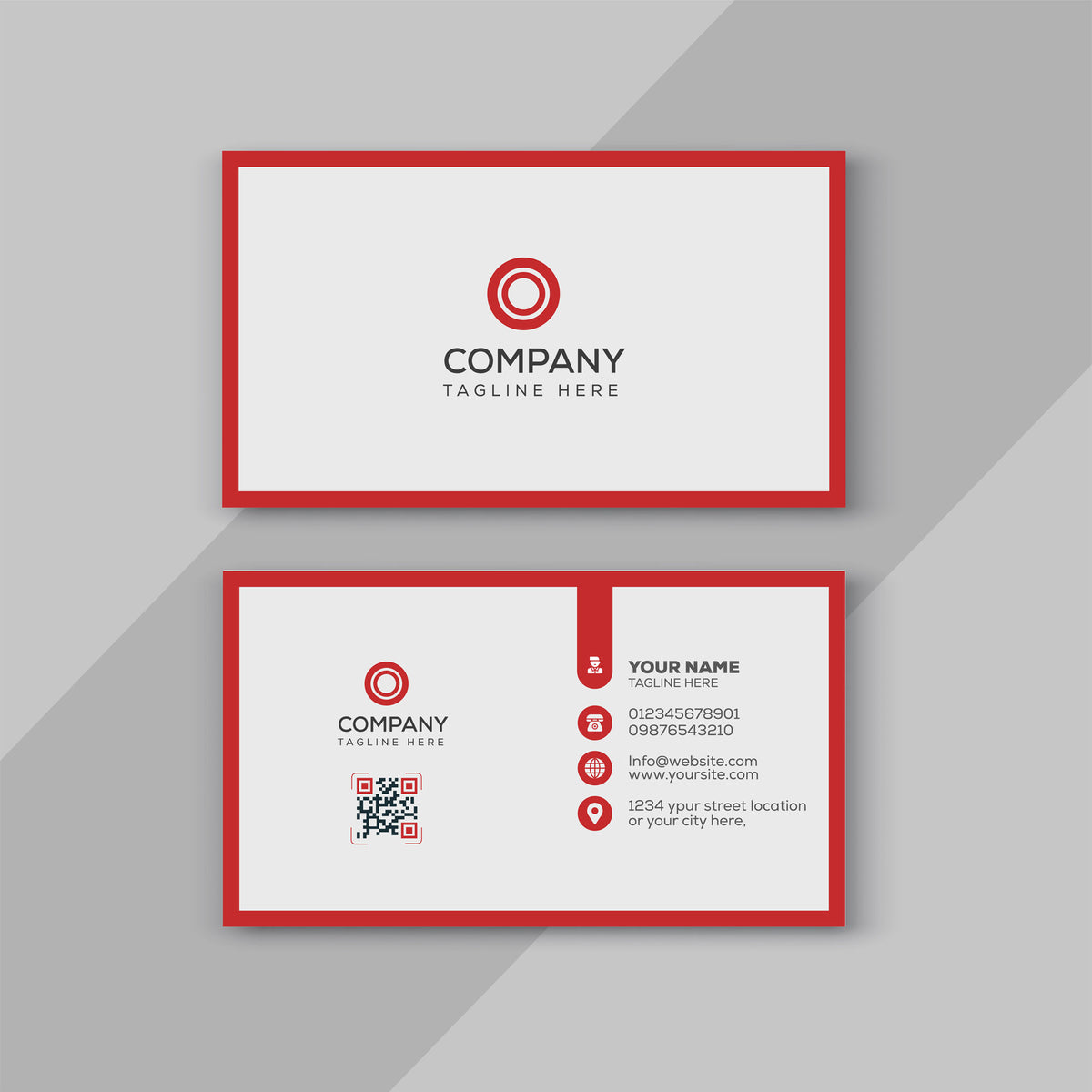 Plantable Bold Borders Business Cards - 250 Cards