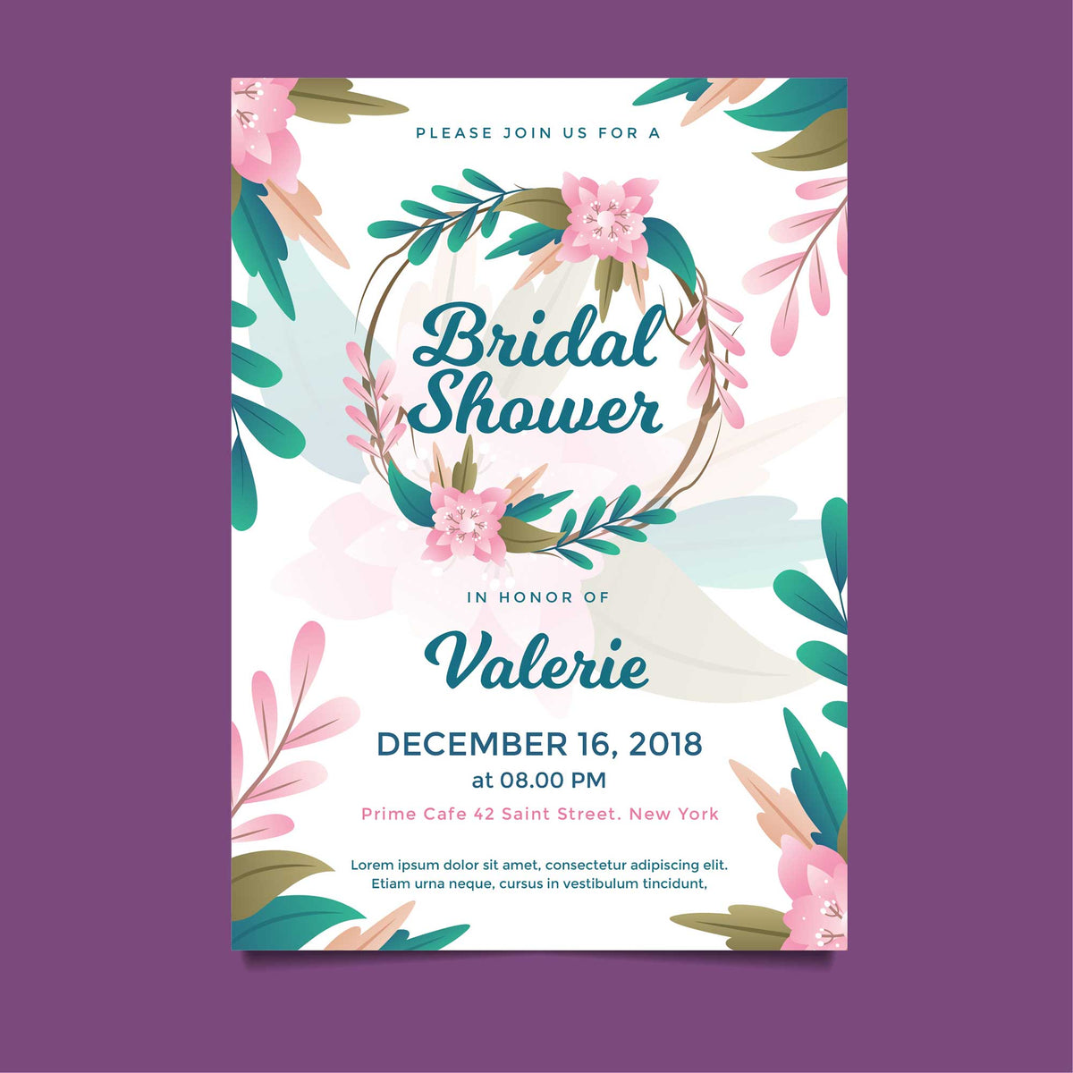 Plantable Bonny Bridal Shower - Haldi / Sangeet Invitation Card