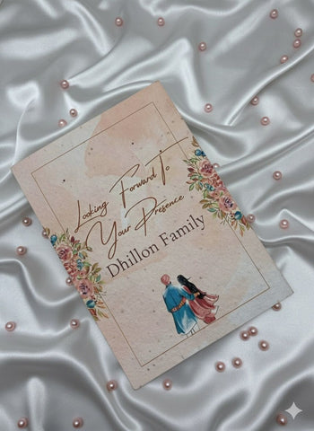 Plantable Treditional Laser Cut Wedding Booklet