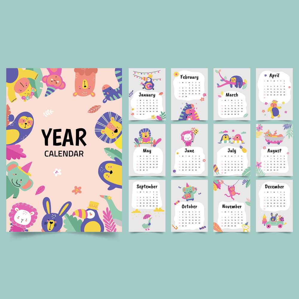 Plantable Chill Pill Annual Desk Calendar - Set of 10