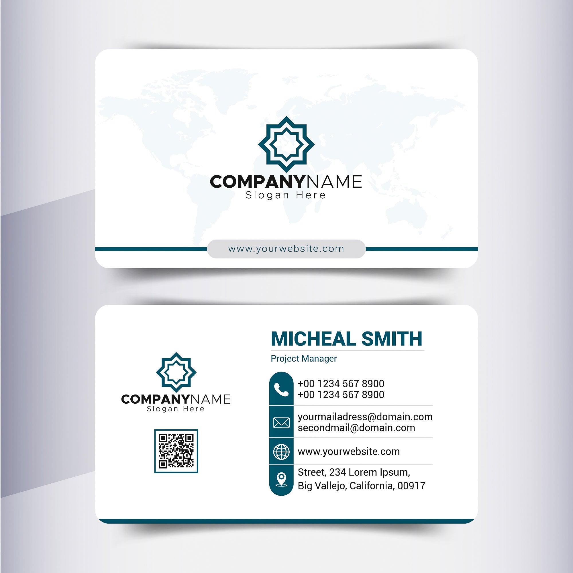 Plantable Classy Clean Business Cards - 250 Cards