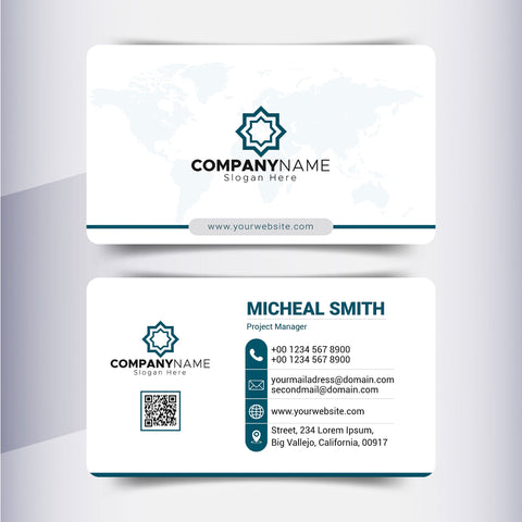 Plantable Classy Clean Business Cards - 250 Cards