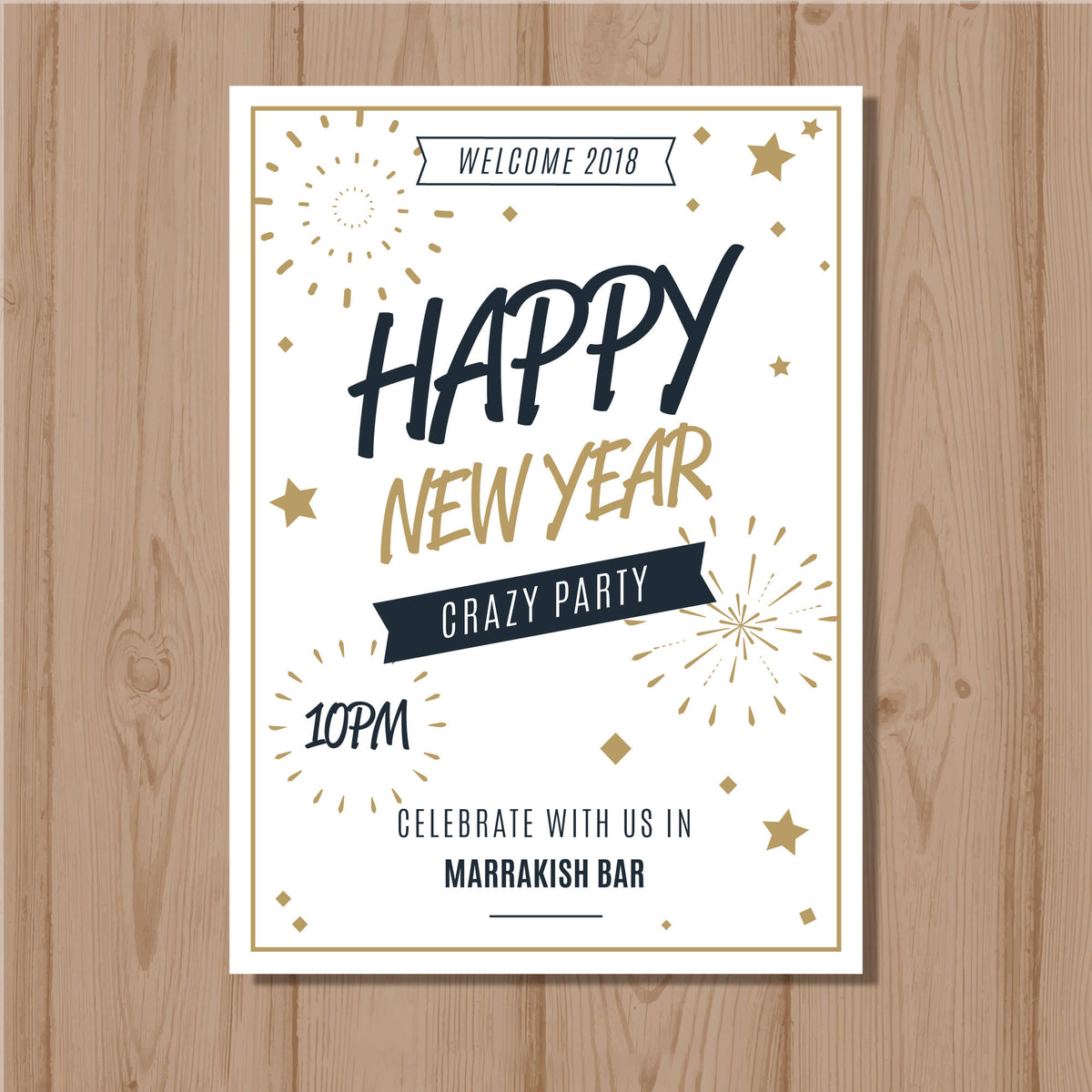 Plantable Crazy K New Year Party Invitation & Eco Greetings