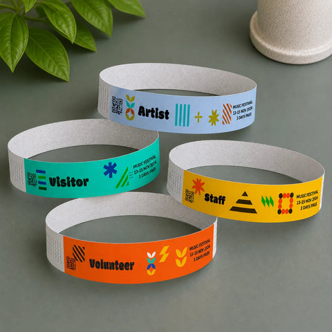 Customized Plantable Seed Paper Wrist Bands (Pack of 100)