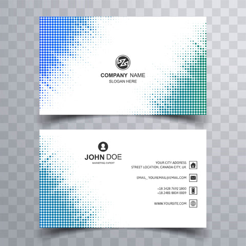 Plantable Dashing Dots Business Cards - 250 Cards