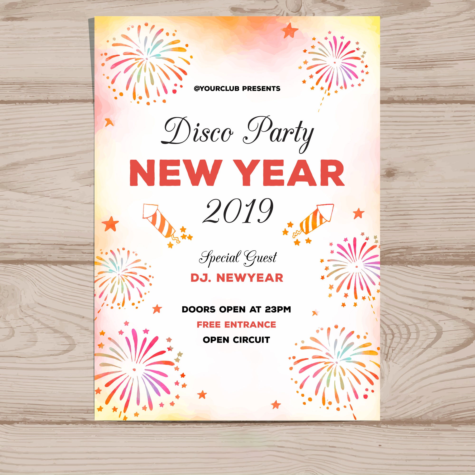 Plantable Disco Dapper New Year Party Invitation