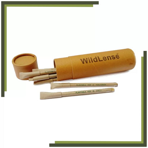 Eco-Friendly Plantable Seed Pens (Pack of 10 pens) Wildlense