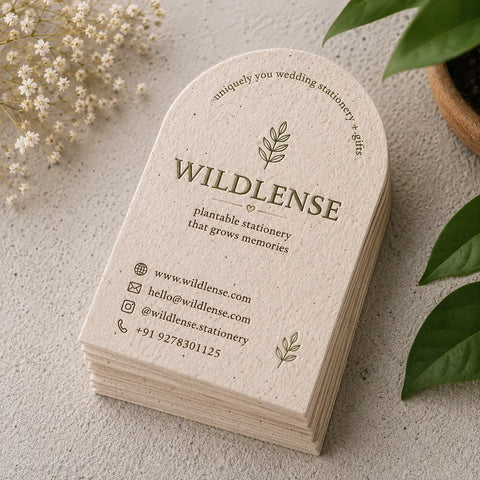 Eco-Friendly Plantable Visiting Business Card - 250 Cards
