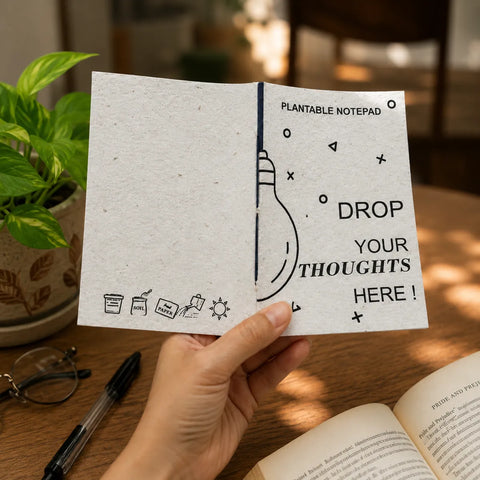 Eco-Friendly Plantable Seed Paper Notebook – Handmade Sustainable Journal