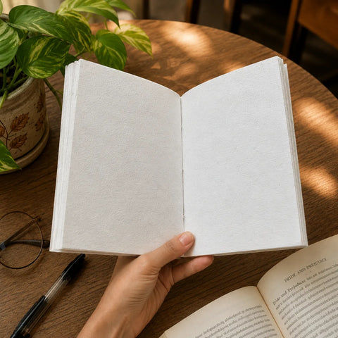 Eco-Friendly Plantable Seed Paper Notebook – Handmade Sustainable Journal