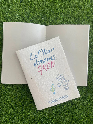 Wildlensev Plantable 'Let Your Dreams Grow' Seed Notebook- 60 Pages