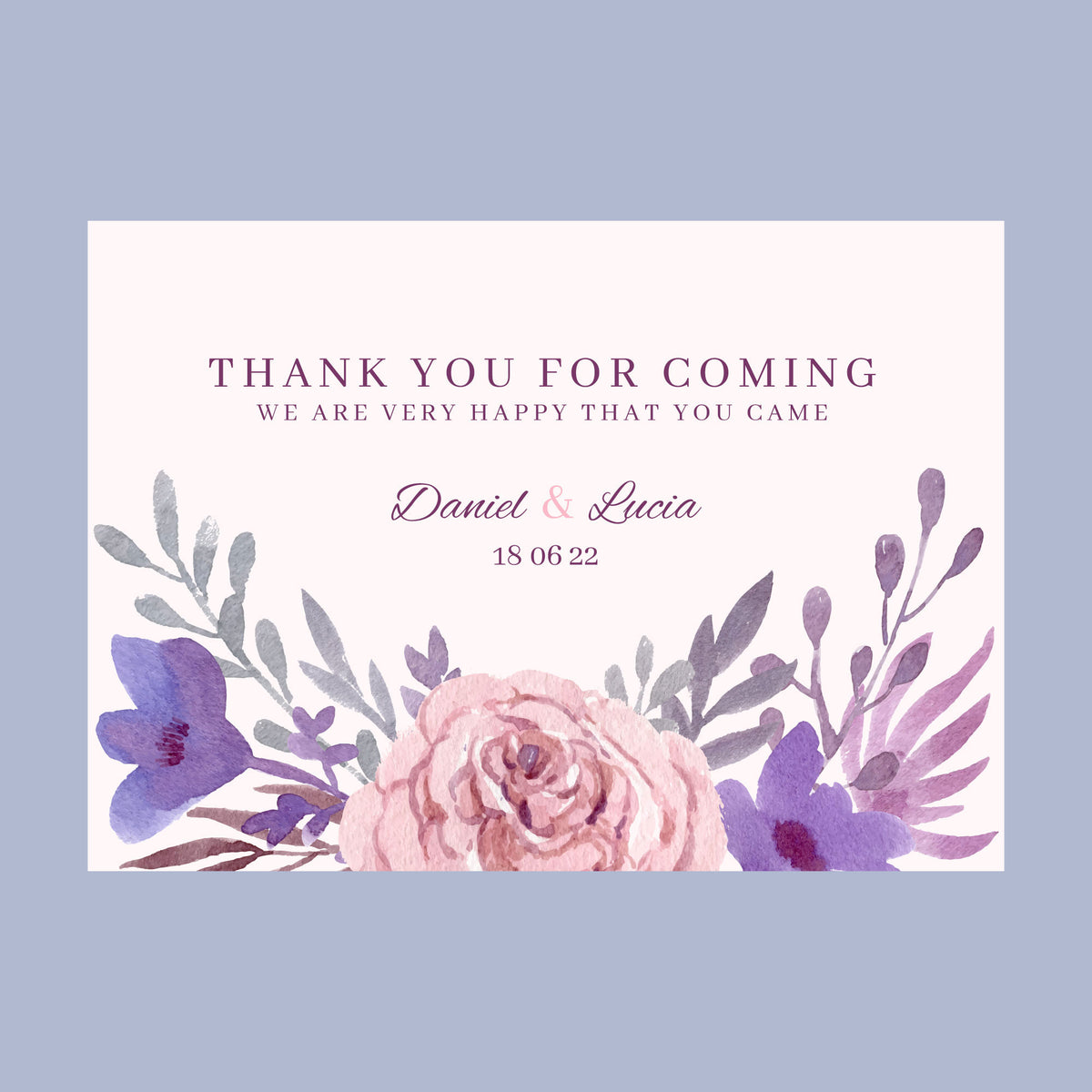 Plantable Fresh Favors Thank You Card - Set of 100 cards