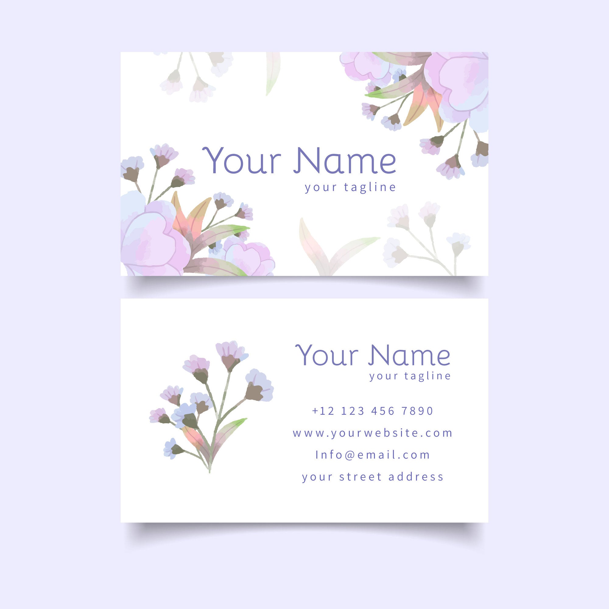 Plantable Full Of Floral Business Cards - 250 Cards