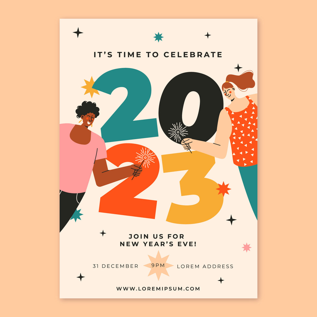 Plantable Glorious New Year Eco Greetings & Party Invitations