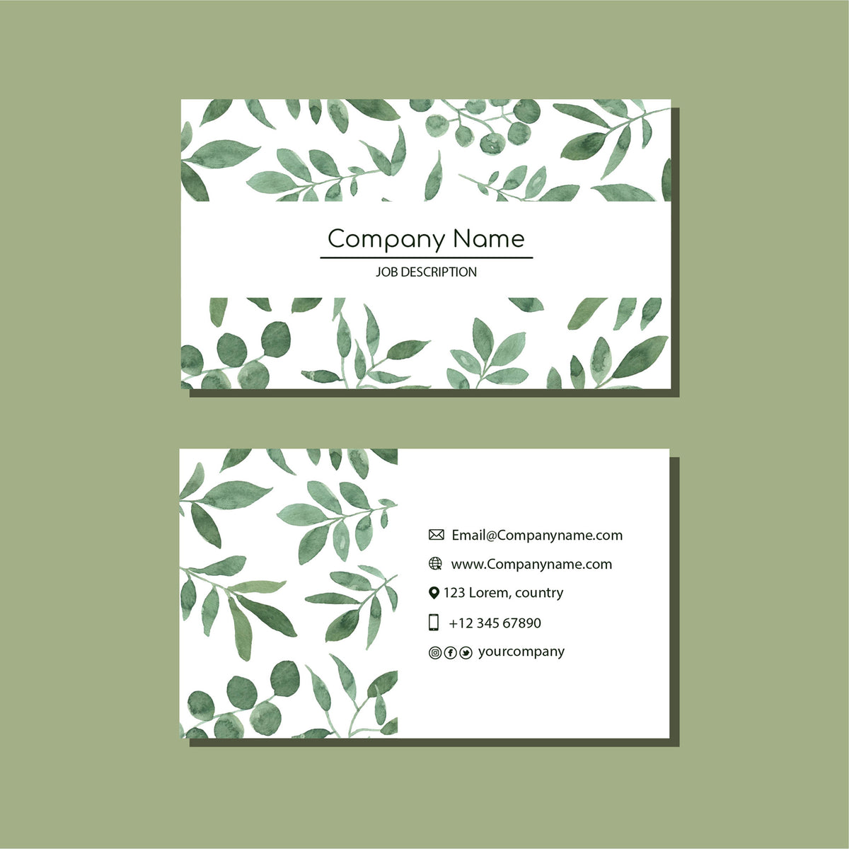 Plantable Gracefully Yours Business Cards - 250 Cards