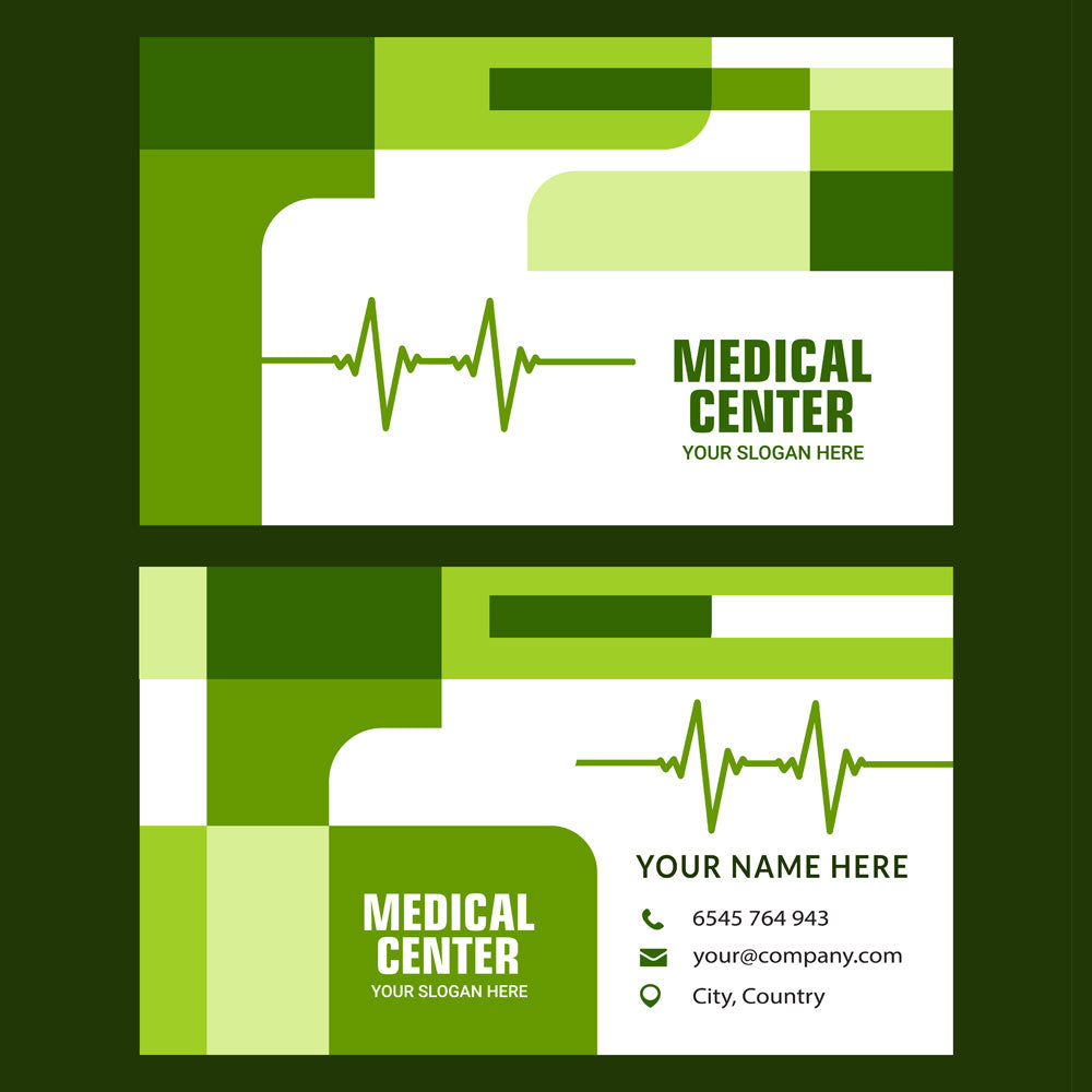 Plantable Green Medical Business Cards - 250 Cards