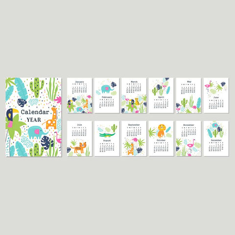 Plantable Kids Creative Desk Calendar - Set of 10