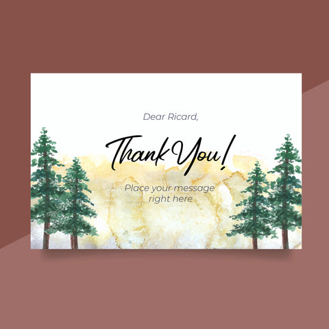 Plantable Nature Nest Thank You Cards - Set of 100