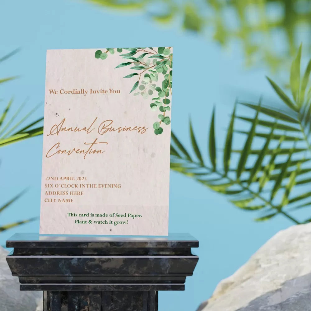 Plantable 'Business Convention' Invitation Card Wildlense